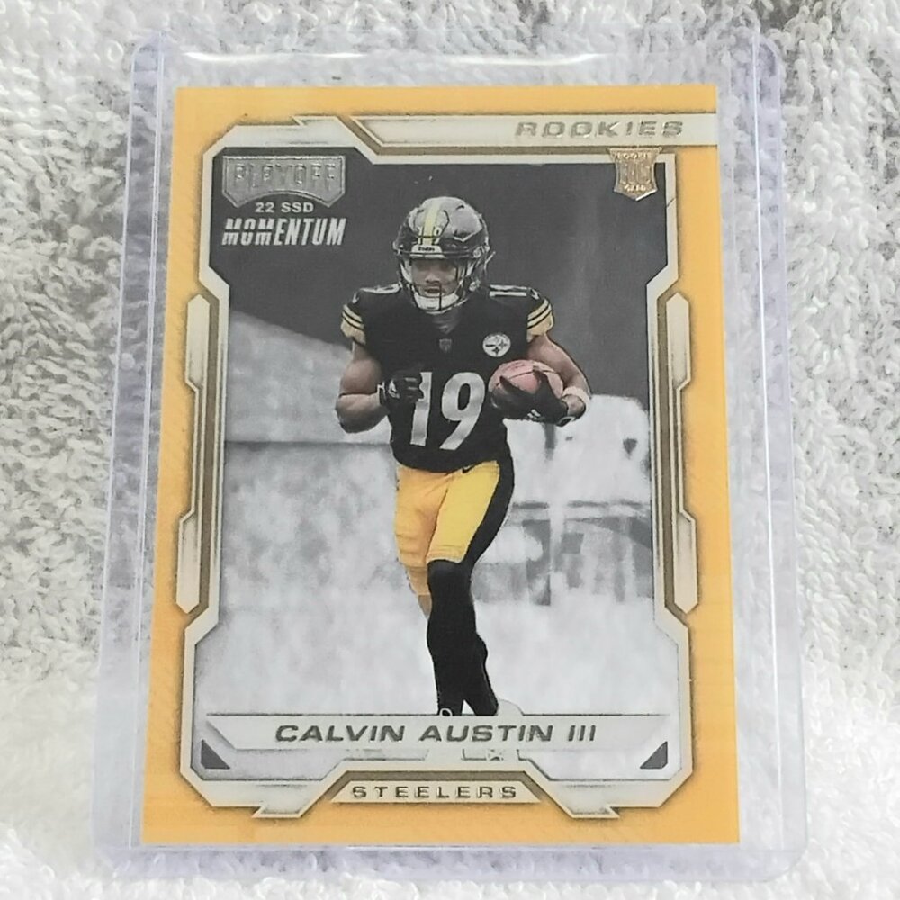 3/$25 Mint 2022 Panini Chronicles Calvin Austin III RC Clear NFL Card PMR-32!!